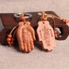 Llavero de Madera de Durazno Navegación Suave Llavero Colgante para Coche Suministro en Vivo para Puesto Atracción Suministro Llavero
