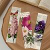 Marcadores Qiyu 30 Marcadores de Livro de Flores Retrô Transfronteiriços Estudante DIY Decoração de Livro de Leitura Cartões de Papel para Anotações