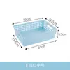 Cesta de Almacenamiento de Plástico Caja de Almacenamiento Rectangular Almacenamiento de Escritorio Cesta Pequeña Organizador Contenedor de Juguetes para Jardín de Niños Cesta de Almacenamiento para Cocina