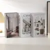 Decoração de Livro Falso Dobrável Ornamento Nórdico Simples Moderno Modelo Inglês Sala de Estar Decoração Suave Adereço Livro
