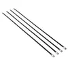 304 Spray Plástico Autoblocante Brida de Acero Inoxidable Negro 4.6mm Brida Metálica Fabricante de Cables para Exteriores Venta al por Mayor