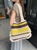 Nuevo bolso de punto vintage, bolso de punto hecho a mano, bolso de mano, bolso de lana para mujer, bolso de hombro portátil, bolso de compras