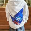Nova bolsa mensageiro infantil unissex para estudantes do ensino fundamental, mochila de desenho animado, bolsa de peito, bolsa de ombro estilo ocidental