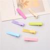 Pinza para flequillo infantil sencilla de 3.7 cm color caramelo, metal sin costuras lateral pico de pato, horquilla DIY, accesorios para el cabello