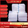 Saco plástico bolha à prova de choque 17*25cm100 saco plástico bolha transparente espesso embalagem almofada de plástico bolha estoque atacado