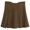 Roupas Femininas de Tamanho Grande Meninas Cheinhas Verão Novo Design de Saia de Cintura Alta Senso de Design Nicho Saia Plissada com Sombreamento em A Saia Curta