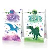 Lb128 Amazon Estampado Acuarela Dibujos Animados Infantiles Fiesta de Dinosaurios Dulces Regalo de Cumpleaños Bolsa de Papel Kraft