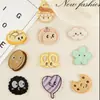 Parche Bordado Original Dibujo Animado Comida Pan Galleta Galleta Parche Accesorios para Ropa Cuenta Manual DIY Pegatina de Tela Autoadhesiva