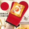 Luvas Térmicas Antiescaldantes de Silicone para Cozinha Micro-ondas Antiderrapantes Espessadas Resistentes a Altas Temperaturas para Forno Vaporizador Assar