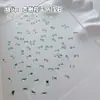 Taladro de uñas de circonita de fondo plano noble llamativo corazón rectangular gota de agua estilo mixto taladro de fondo plano accesorios de decoración para uñas postizas