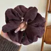Faixa de Cabeça de Tecido Plush Simples Estilo Coreano com Cabeça Larga para Mulheres, Elegante e Versátil para Sair, Grampo de Cabelo para Lavar o Rosto