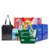 Bolsa tejida portátil de PP, personalizada, con película de impresión a color de dibujos animados, bolsa de compras gruesa, bolsa de piel de serpiente, bolsa tejida de plástico compuesto