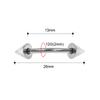 Clavo cónico para ceja de acero inoxidable en stock al por mayor 14G 16G 6/8mm de barra clavo para ceja de comercio exterior piercing de comercio exterior