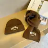Conjunto de Dos Piezas de Gorro y Bufanda Tejidos para Niños para Otoño e Invierno, Elegante Gorro con Protección para las Orejas para Niños Mayores, Calentador de Cuello a Prueba de Viento de Color Sólido para Niños