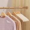 Estante de Esponja de Madera Maciza Percha de Algodón Lotus Gluten Tienda de Ropa Percha de Almacenamiento de Madera para Adultos Antideslizante Sin Costuras