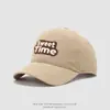 Gorra de Béisbol Versátil de Color Sólido para Niños de 2 a 6 Años, Gorra de Bebé Dulce con Letras para Exportación, Sombrero de Sol Transpirable para Primavera y Verano