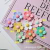 Acessórios de resina diy fresco cinco pétala flor acessórios de cabelo infantil creme caso de telefone beleza material diy