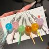 Cuerda de Teléfono Móvil de Piruleta de Simulación Divertida para Niños Cadena de Llavero de Color Contrastante Dopamina Cadena Goo Ben Creativa Colgante de Mochila Estilo Ins