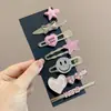 Horquilla de estrella hueca de metal plateado con flecos laterales, pinza para el pelo con flecos delanteros para mujer, horquilla de una palabra, tocado
