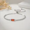 Pulsera Geométrica Minimalista Europea y Americana con Piedra de Nacimiento y Doce Piedras del Zodiaco, Lujo Ligero, Estilo Vintage de Gama Alta para Mujer, Venta al por Mayor Popular Transfronteriza