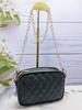 Nuevo bolso de hombro para mujer con cadena de rombos, portátil, de PU, tipo mensajero, versátil, de gran capacidad