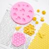Molde de Silicona de Panal de Abeja DIY Gota de Pegamento Chocolate Pastel Azúcar Volteado Molde para Galletas Herramientas Decorativas Venta al por Mayor