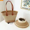 Sombrero de Paja Estilo Nuevo con Parte Superior Abierta, Colores Mixtos y Pedrería, Sombrero Plegable de Ala Ancha para Protección Solar, Sombrero de Parte Superior Abierta