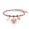 Pulsera europea y americana transfronteriza de acero inoxidable hueso de serpiente Pulsera conmemorativa del Día de la Madre regalo festivo pulsera de acero de titanio con letras al por mayor