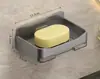 Estante para jabón de drenaje de alta gama para el hogar, jabonera para baño, soporte de jabón de doble capa montado en la pared, estante de almacenamiento sin perforaciones