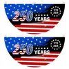 Bandeira em Forma de Leque para o 250º Aniversário dos EUA Transfronteiriça com Padrão Personalizado Decoração de Jardim Amazon Decoração de Feriado dos EUA Bandeira Semicircular
