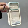 Moldura de extremidade de cor sólida se transforma instantaneamente em uma capa de telefone, adequada para capa Apple 17promax iPhone16 transparente céu estrelado dopamina