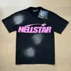 Comercio Exterior Transfronterizo Hellstar Hellstar Marca de Tendencia Europea y Americana Talla Grande Holgada Sudadera Camiseta Casual de Manga Corta para Hombre y Mujer