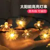 Luzes de Fio Solares de Flor de Cerejeira LED para Exterior à Prova d'Água Jardim Varanda Festival Casamento Decoração Atmosfera Luzes de Flores