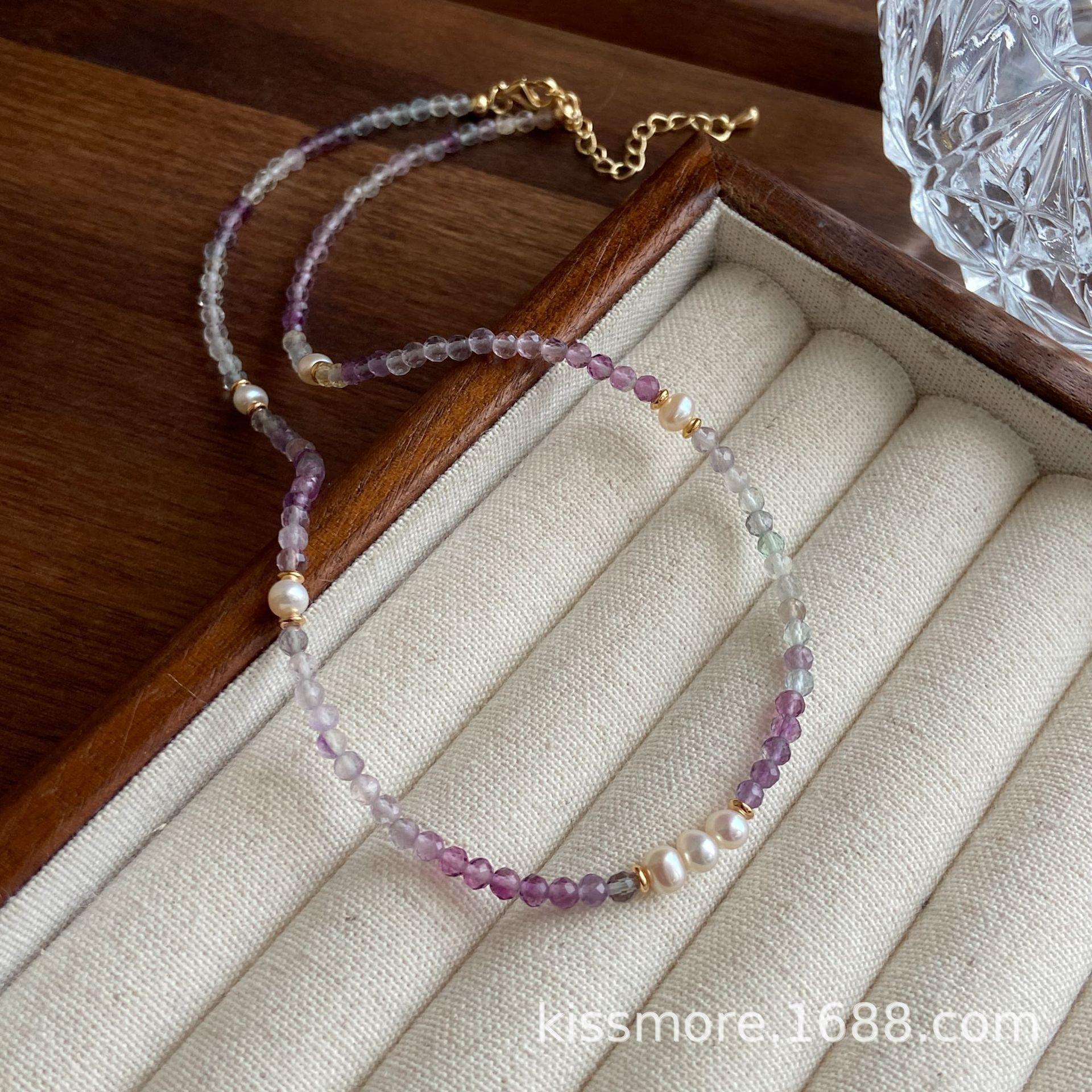 小颗紫色萤石间隔珍珠项链7.JPG