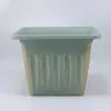 Maceta de Plástico con Diámetro Grande, Estilo Nórdico Color Piedra Maceta Decorativa Navideña para Patio Balcón Maceta Cuadrada para Plantar Flores