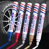 Caneta de Pintura Industrial Dourada Prateada Branca Preta Vermelha Azul Verde Colorida À Prova d'Água Resistente ao Desbotamento Toque Metálico Marcador de Retoque Comércio Exterior Transfronteiriço