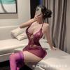 Talla Extra 100kg Lencería Sexy Halter Encaje Tentación Nuevo Ropa de Dormir Body de Entrepierna Abierta para Mujer