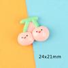 Óleo brilhante dos desenhos animados Frutas banana resina acessórios diy telefone móvel shell cocar grampo de cabelo geladeira adesivo material
