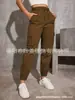 Calça Esportiva Cinza de Cintura Alta com Pernas Largas, Pernas Pernas Casuais Emagrecedora, Moda Simples, Nova Calça de Mola para Primavera e Outono para Homens e Mulheres