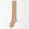 Meias de Cashmere Listradas Verticais Outono e Inverno Femininas Meias Felpudas Cor Maillard Quentes Resistentes ao Frio Emagrecedoras Meias de Cano Alto Femininas