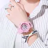 Ventas Directas de Fábrica reloj electrónico de moda multifuncional para niños y estudiantes reloj electrónico popular de TikTok unisex color matcha