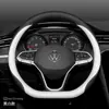 Capa de Couro para Volante Volkswagen Lavida Sagitar Passat Tiguan L Lamando Teramont Viloran Santana Lamando CC