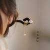 Horquilla de Madera con Flor Disco Explosivo Cabello Horquilla Simple Jazmín Gardenia Horquilla Nuevo Estilo Chino Cool Accesorios para el Cabello Antiguos Diarios