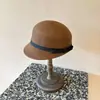 Gorra de equitación dulce con lazo estilo francés para mujer, gorra de periódico retro chic otoño/invierno, gorra de pico adelgazante