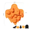 Ventas Directas de Fábrica Molde para Pastel de Silicona de Grado Alimenticio Molde para Jabón Artesanal Hoja de Calabaza Festival de la Cosecha Molde para Hornear Proceso en Frío
