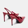 Sapatos de Moda Transfronteiriços Estação Europeia Bico Fino Salto Agulha Feminino Sapatos de Festa
