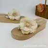 Chanclas de Flores Sandalias Antideslizantes para Mujer Estilo Coreano Zapatos Sencillos a la Moda Bohemios Verano Nuevo Calzado Exterior Eva