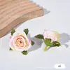 Acessórios de Cabeça com Flores de Rosa Transfronteiriços DIY Materiais de Flores de Seda Buquês de Casamento Flores Artificiais para Casamento Decoração de Cena