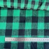 Tela de franela teñida en hilo a cuadros rojos y negros sarga perchada cojín/almohada de tiro tela a cuadros