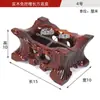 Montaña Tai Piedra Lingbi Piedra Extraña Ranura Base Madera Maciza Irregular Adorno de Piedra Ranura Tallada Soporte de Madera Estante Estilo Chino